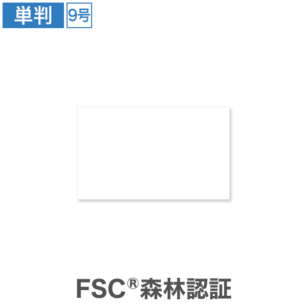 森林認証 ガイアホワイト 9号 100枚