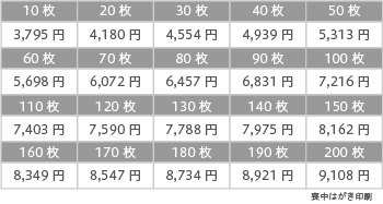 喪中はがき印刷 野菊